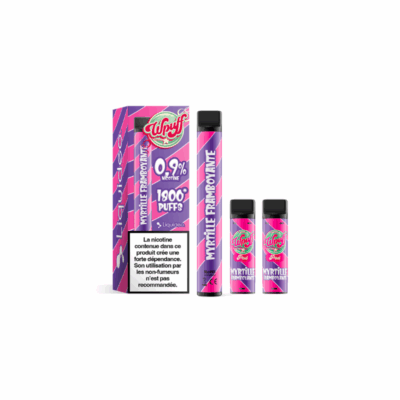 Kit WPuff 1800 Pod + 3 pods 2ml 0.9% Liquideo - Myrtille Framboyante