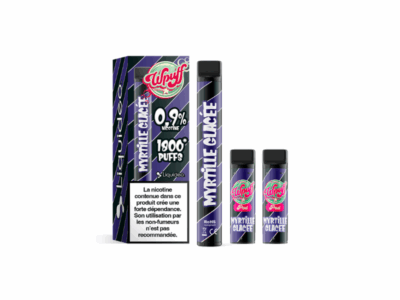 Kit WPuff 1800 Pod + 3 pods 2ml 0.9% Liquideo - Myrtille Glacée