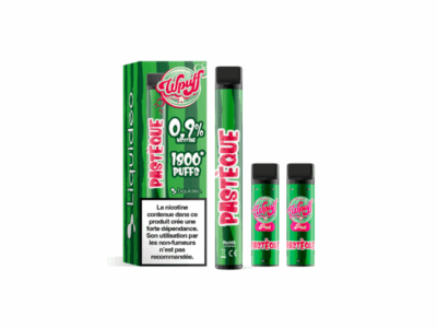Kit WPuff 1800 Pod + 3 pods 2ml 0.9% Liquideo - Pastèque