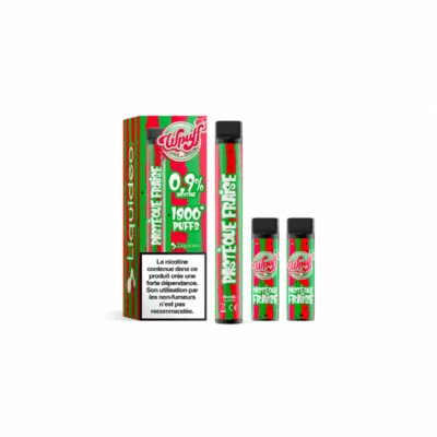 Kit WPuff 1800 Pod + 3 pods 2ml 0.9% Liquideo - Pastèque Fraise