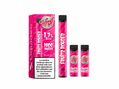 Kit WPuff 1800 Pod + 3 pods 2ml 1.7% Liquideo - Fruits Rouges
