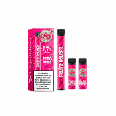 Kit WPuff 1800 Pod + 3 pods 2ml 1.7% Liquideo - Fruits Rouges