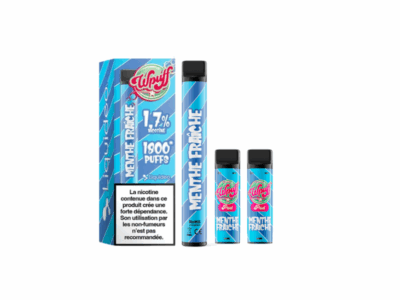 Kit WPuff 1800 Pod + 3 pods 2ml 1.7% Liquideo - Menthe fraîche