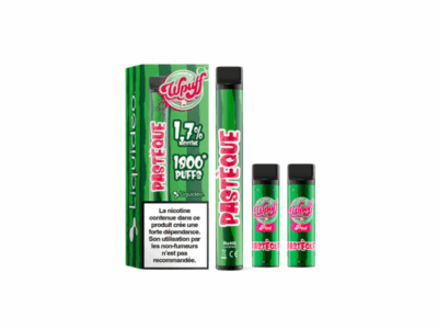 Kit WPuff 1800 Pod + 3 pods 2ml 1.7% Liquideo - Pastèque