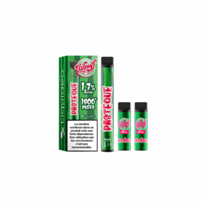 Kit WPuff 1800 Pod + 3 pods 2ml 1.7% Liquideo - Pastèque