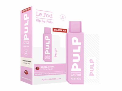 Starter Kit Pod Flip Pulp 2ml 10mg - Barbe à Papa