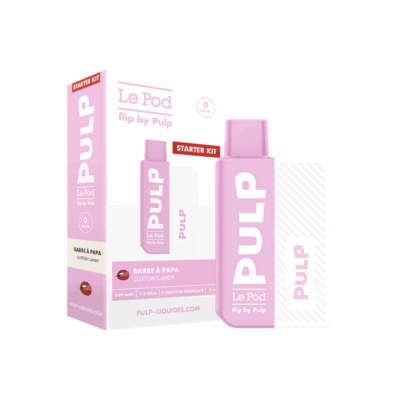 Starter Kit Pod Flip Pulp 2ml 20mg - Barbe à Papa