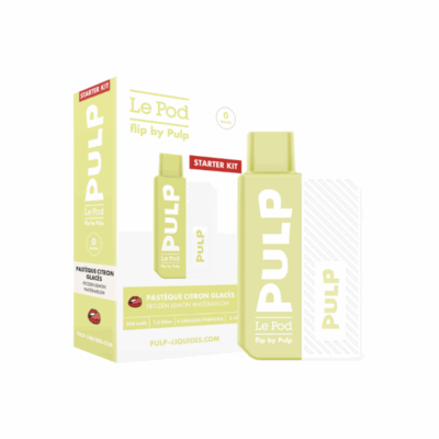 Starter Kit Pod Flip Pulp 2ml 20mg - Pastèque Citron Glacés