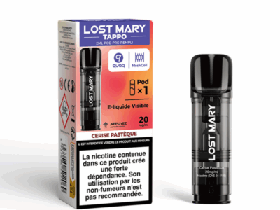 Pod Tappo 2ml 20mg Lost Mary - Cerise Pastèque