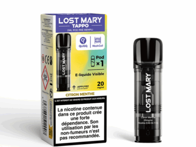 Pod Tappo 2ml 20mg Lost Mary - Citron Menthe