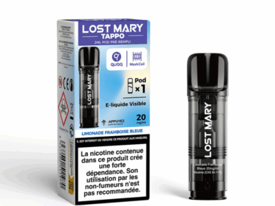 Pod Tappo 2ml 20mg Lost Mary - Limonade Framboise Bleue