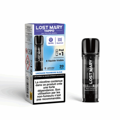 Pod Tappo 2ml 20mg Lost Mary - Limonade Framboise Bleue