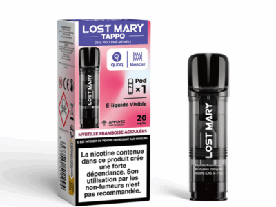 Pod Tappo 2ml 20mg Lost Mary - Myrtille Framboise acidulées