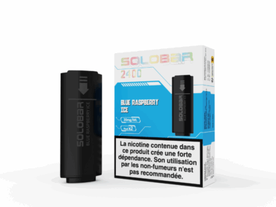 Pack de 2 Pods Solobar 2400 2ml 20mg - Framboise Bleue glacée