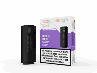 Pack de 2 Pods Solobar 2400 2ml 20mg - Cerise Bleue