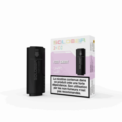 Pack de 2 Pods Solobar 2400 2ml 20mg - Cerise pétillante