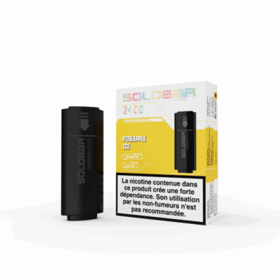 Pack de 2 Pods Solobar 2400 2ml 20mg - Ananas Glacé