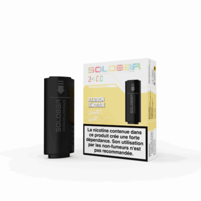 Pack de 2 Pods Solobar 2400 2ml 20mg - Rainbow Limonade