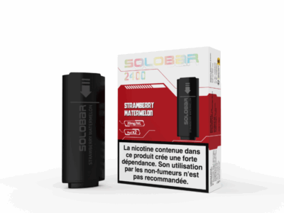 Pack de 2 Pods Solobar 2400 2ml 20mg - Fraise Pastèque