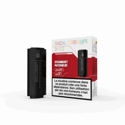 Pack de 2 Pods Solobar 2400 2ml 20mg - Fraise Pastèque