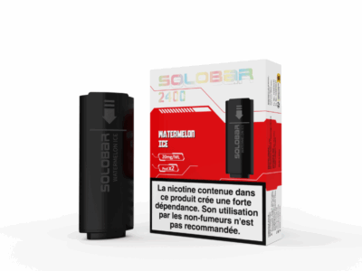 Pack de 2 Pods Solobar 2400 2ml 20mg - Pastèque Glacée