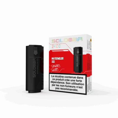 Pack de 2 Pods Solobar 2400 2ml 20mg - Pastèque Glacée