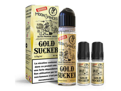 Pack 60ml + 10ml Gold Sucker Moonshiners Lips - 06 mg
