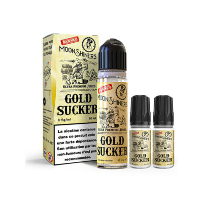 Pack 60ml + 10ml Gold Sucker Moonshiners Lips - 06 mg