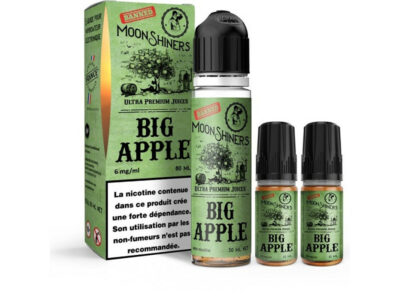 Pack 60ml + 10ml Big Apple Moonshiners Lips - 06 mg