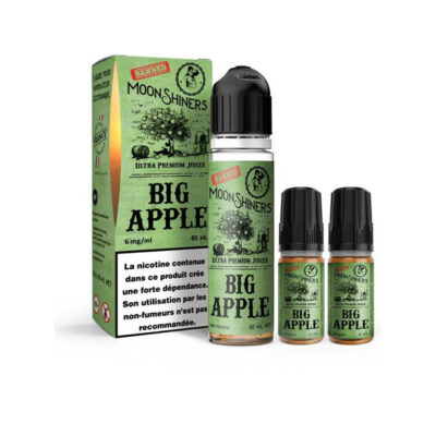 Pack 60ml + 10ml Big Apple Moonshiners Lips - 06 mg