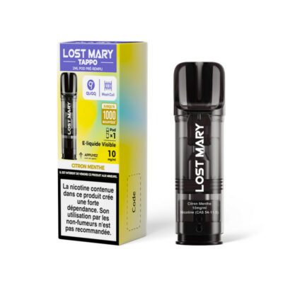Pod Tappo 2ml 10mg Lost Mary - Citron Menthe