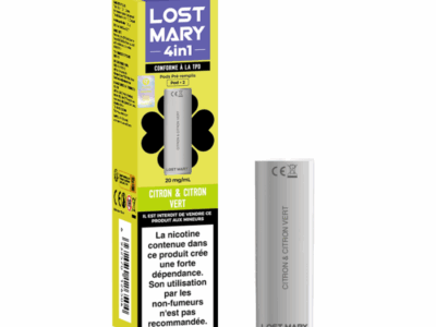 Pack de 2 pods 4en1 2ml 20mg Lost Mary - Citron & Citron vert