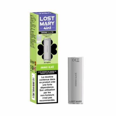 Pack de 2 pods 4en1 2ml 20mg Lost Mary - Ananas Glacé