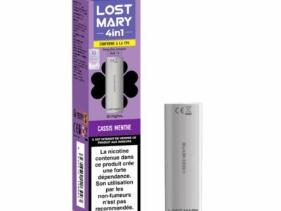 Pack de 2 pods 4en1 2ml 20mg Lost Mary - Cassis Menthe