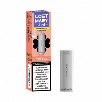 Pack de 2 pods 4en1 2ml 20mg Lost Mary - Cerise Glacée