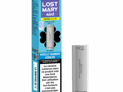 Pack de 2 pods 4en1 2ml 20mg Lost Mary - Myrtille Framboise acidulées