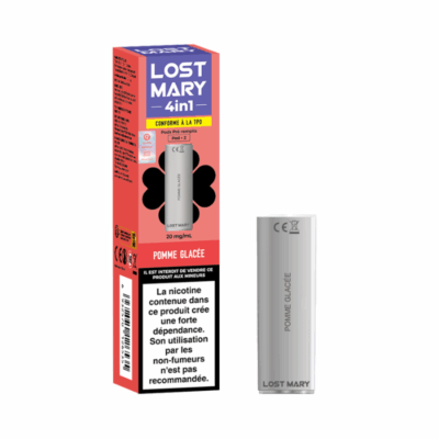 Pack de 2 pods 4en1 2ml 20mg Lost Mary - Pomme Glacée