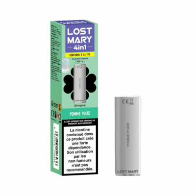 Pack de 2 pods 4en1 2ml 20mg Lost Mary - Pomme Poire