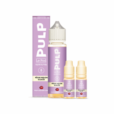 Pack 60ml Peche Melon Glaces Le Pod Liquide Pulp - 03 mg