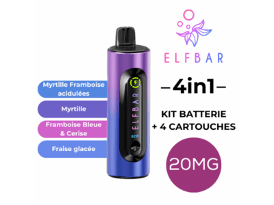 Kit 4en1 ELFBAR Édition Baies Sauvages 20mg - 20 mg