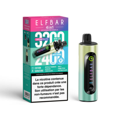 Kit 4en1 ELFBAR Édition Signature 20mg - 20 mg