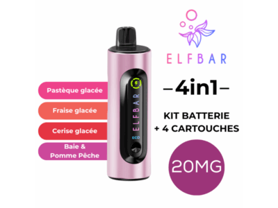 Kit 4en1 ELFBAR Édition Fruits Rouges 20mg - 20 mg