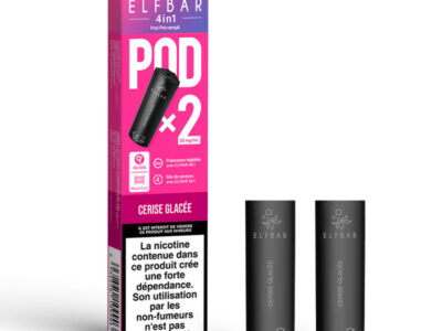 Pack de 2 Pods 4en1 2mL 20mg Elfbar - Cerise Glacée