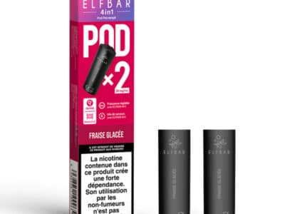 Pack de 2 Pods 4en1 2mL 20mg Elfbar - Fraise Glacée