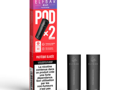 Pack de 2 Pods 4en1 2mL 20mg Elfbar - Pastèque Glacée