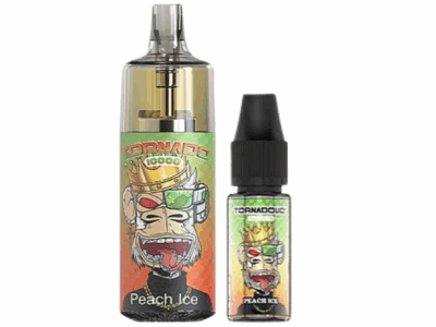 Kit Tornado 10000 800mah 10ml (1x10ml 20mg) Gobar - Pêche Glacée