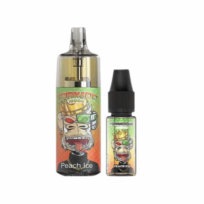 Kit Tornado 10000 800mah 10ml (1x10ml 20mg) Gobar - Pêche Glacée