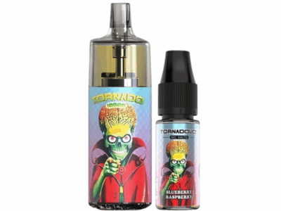 Kit Tornado 10000 800mah 10ml (1x10ml 20mg) Gobar - Framboise Myrtille