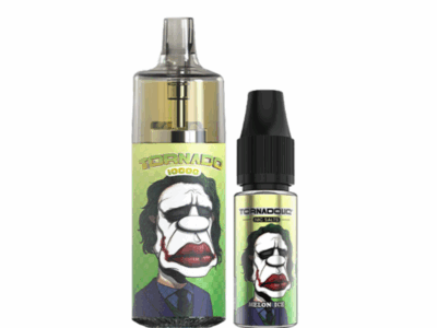 Kit Tornado 10000 800mah 10ml (1x10ml 20mg) Gobar - Melon Glacé