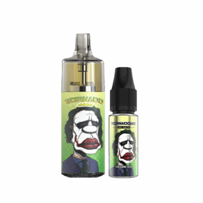 Kit Tornado 10000 800mah 10ml (1x10ml 20mg) Gobar - Melon Glacé